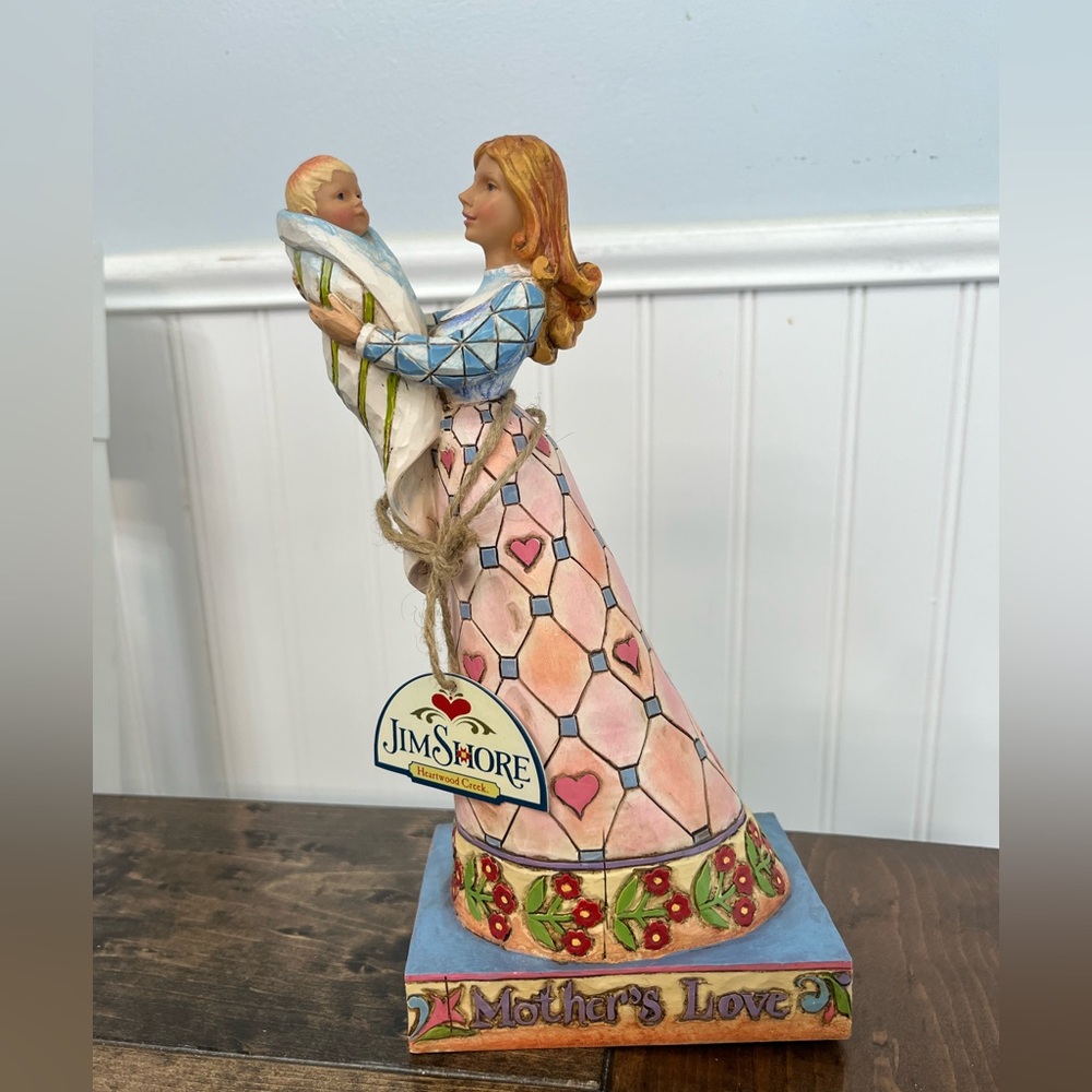 Jim Shore 2006 A Mothers Love Statue Decor C4007244 Resin Mom Child NWT